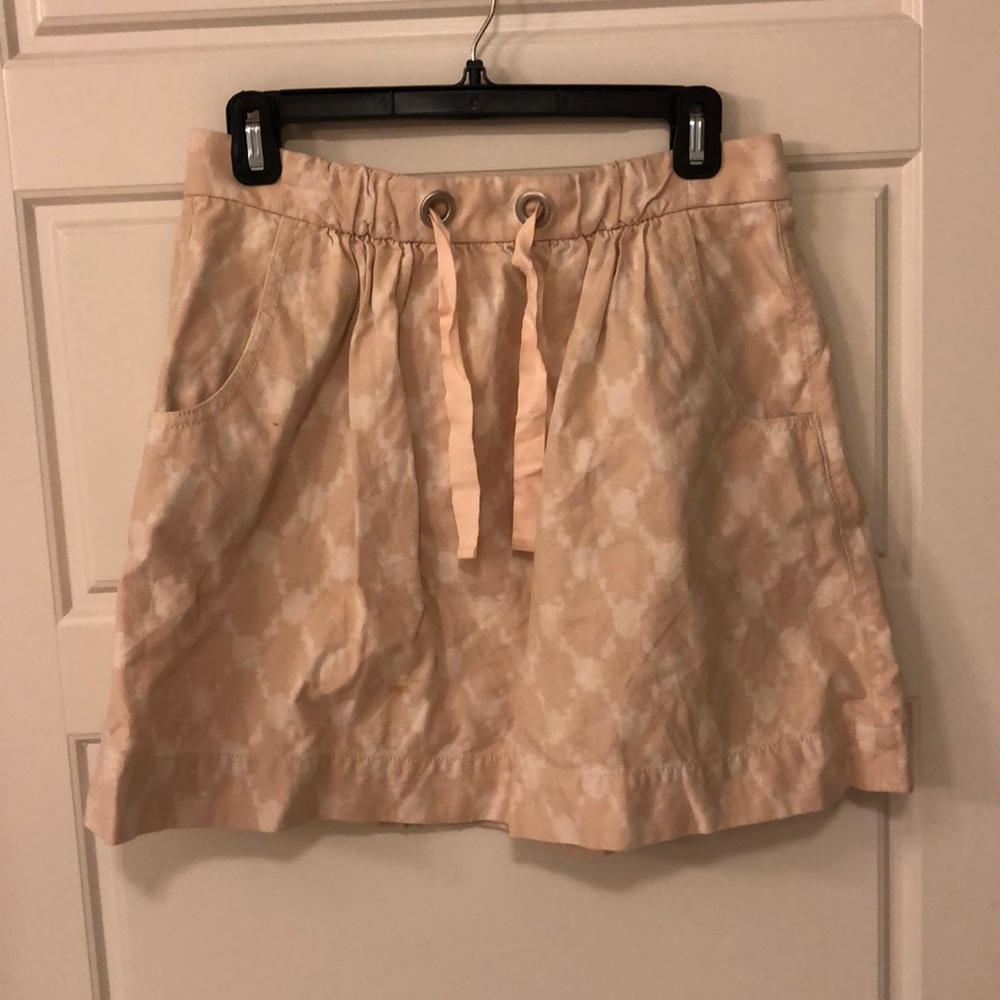 Pink Printed J Crew Skirt